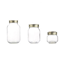 Food grade 250ml 470ml 1000ml SCREW CAP Sealing Type mason jam honey glass jar